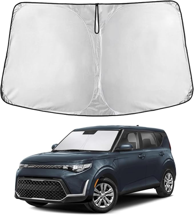 Econour Windshield Sun Shade for Kia Soul 2020 2021 2022 2023 2024 2025 2026 by EcoNour