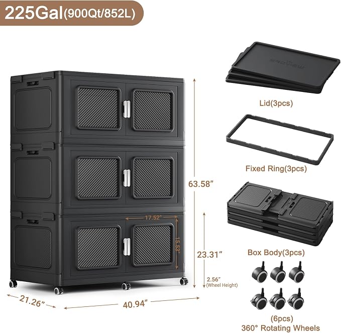 900 Qt Stackable Storage Bin - Image 2
