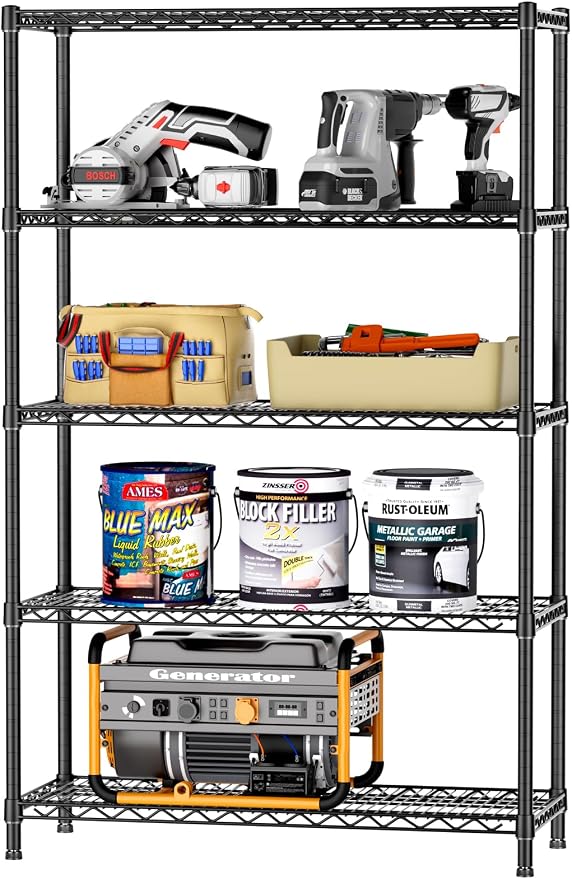SINGAYE 5 Garage Heavy Duty Shelving Unit Kitchen Pantry Close Home Organizers by SINGAYE