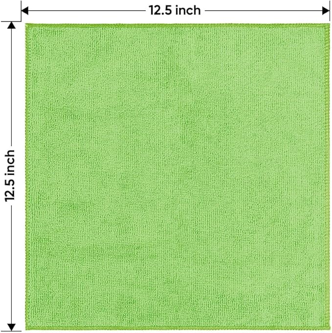 HOMEXCEL Microfiber Cleaning Cloth 6 Pack, 12.5 x 12.5 Inch Microfiber Towels - Image 7