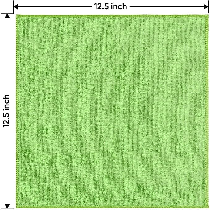HOMEXCEL Microfiber Cleaning Cloth 12 Pack, 12.5 x 12.5 Inch Microfiber Towels - Image 7