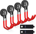 3-H Heavy Duty Magnet Garage Hooks 4 Pack, J Shape Strong Magnetic Hooks by 3-H