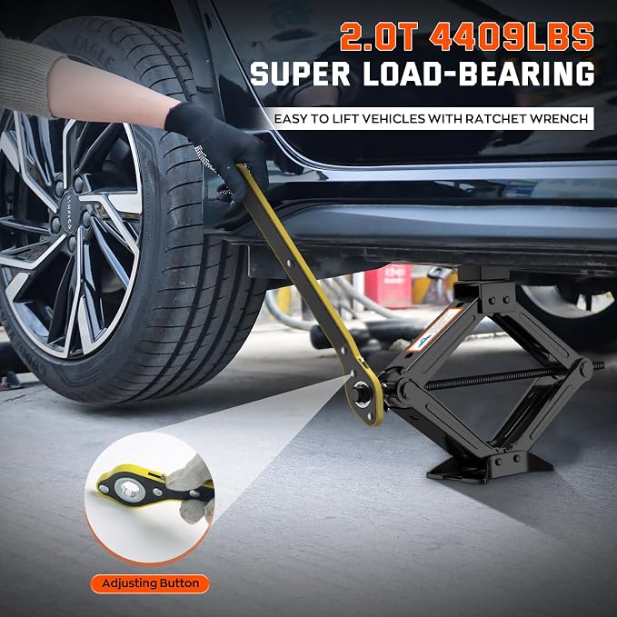 Universal Car Jack Kit Scissor Jack - Image 4