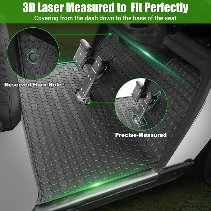EZGO TXT Golf Cart Full Coverage Floor Liner Mat, fits EZGO TXT, Express S4 - Image 4