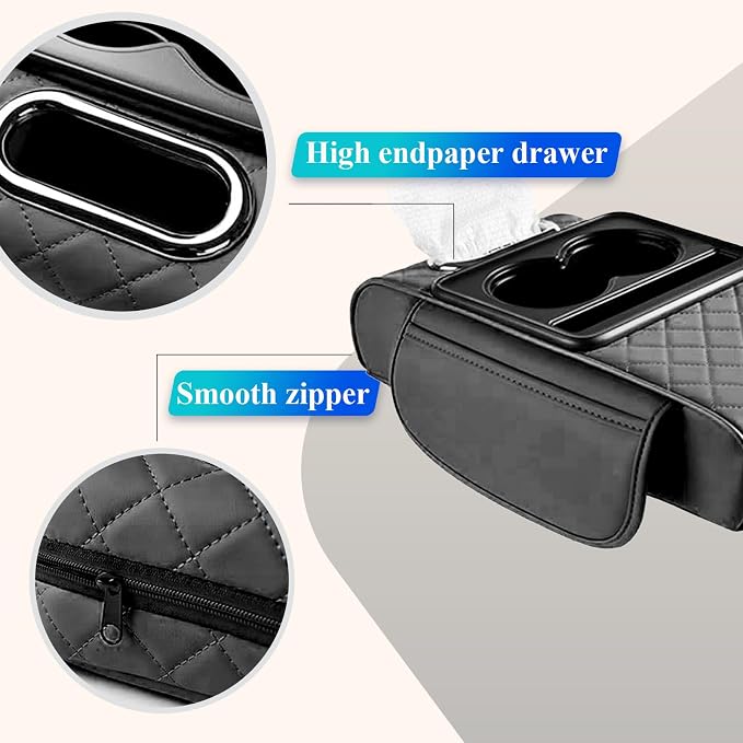 Car arm Rest Cover Pad, 5-in-1 Center Console Cover - Image 6