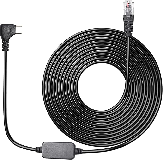 Type-c to RJ11 Radar Detector Power Cable, DC 5V-12V Power Cable Replacement by Powercables