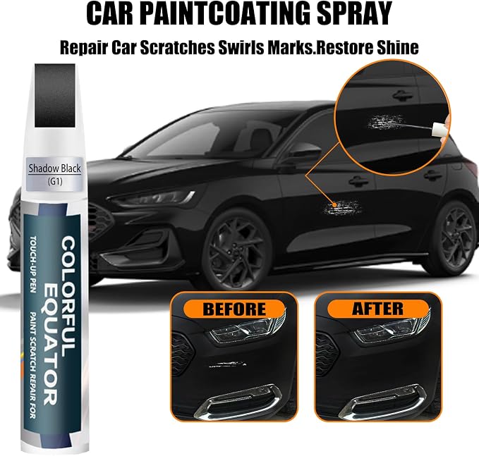 G1 Shadow Black Touch Up Paint for Ford, Car Paint Pen Scratch Repair - Image 2