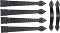 Household Essentials Hinge IT Premium Carriage House Handle & Hinge, 4 Hingle 2 by HouseholdEssentials