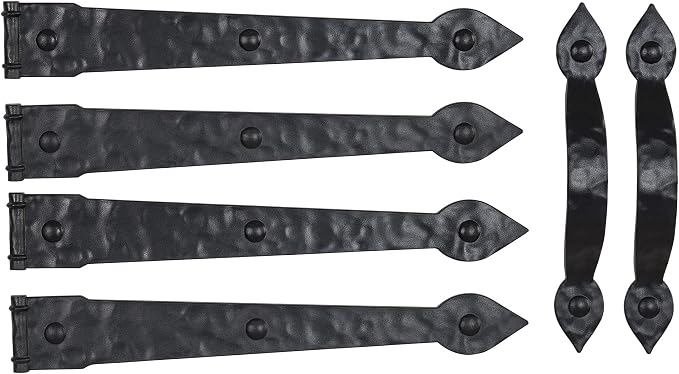 Household Essentials Hinge IT Premium Carriage House Handle & Hinge, 4 Hingle 2 by HouseholdEssentials