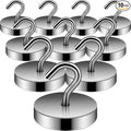 Neosmuk Magnetic Hooks, Cruise Ship Essentials, 100lb+ Heavy Duty Magnetic Hooks by Neosmuk