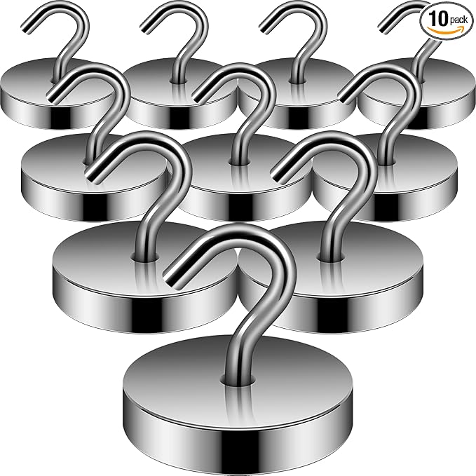 Neosmuk Magnetic Hooks, Cruise Ship Essentials, 100lb+ Heavy Duty Magnetic Hooks by Neosmuk