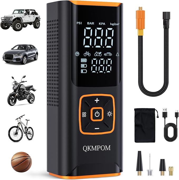 Tire Inflator Portable Air Compressor, 6X Faster 180 PSI Cordless Air Compressor by Unknown