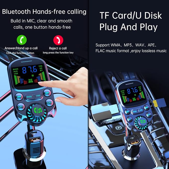 Colorful HD Lossless Sound Quality EQ Sound Adjustment Hands-Free Calling QC3.0 - Image 5