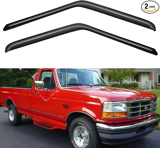Window Visors Rain Guards for 1980-1996 Ford Bronco, Out-Channel Window Vent by YQAUTEC