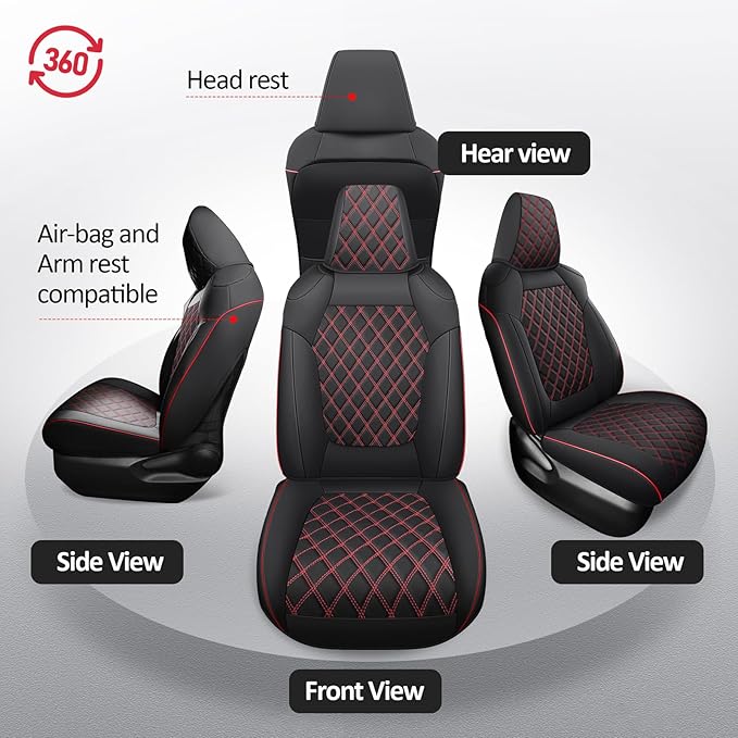 MIROZO Seat Covers for Rav4, Non-Hybrid Toyota RAV4 Seat Covers Car Seat Cover - Image 5