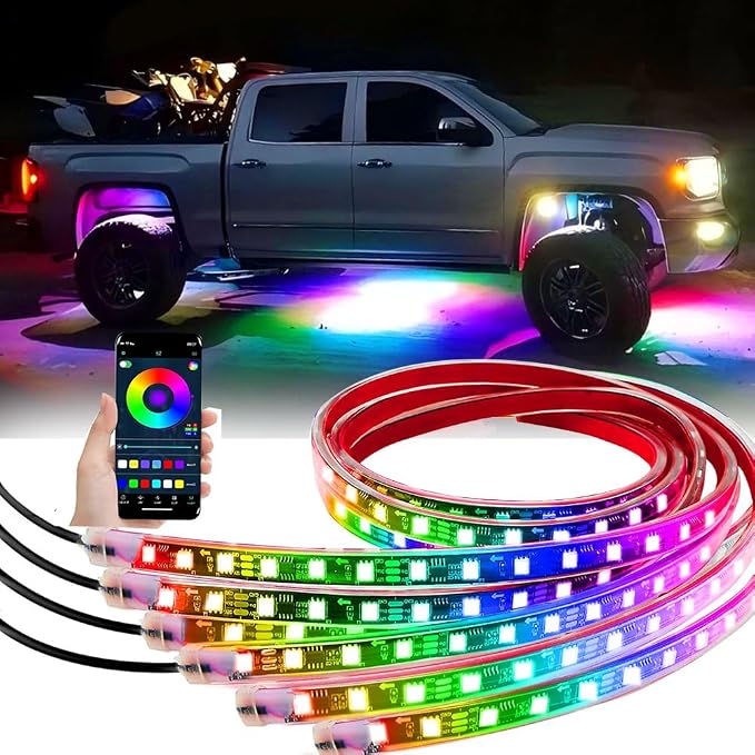 Underglow Lights for Car, APP Control 12V Flexible LEDs Underbody Lights by DREAMIZER