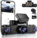 4 Channel Dash Cam 360° View, Front and Rear Inside Left Right, 2K Dash Camera by AppleCarplayStereoforCar