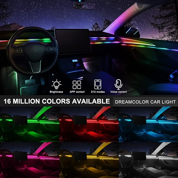 Acrylic Interior Car LED Strip Light - Image 3