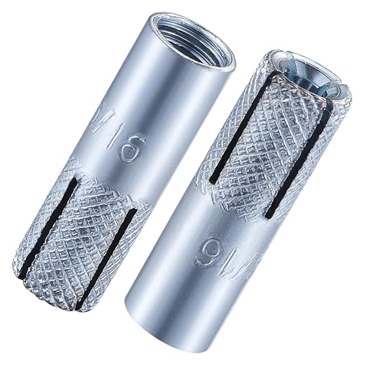 Wensilon 5/16"-18 Premium Zinc Plated Carbon Steel Drop in Anchors Assortment by Wensilon