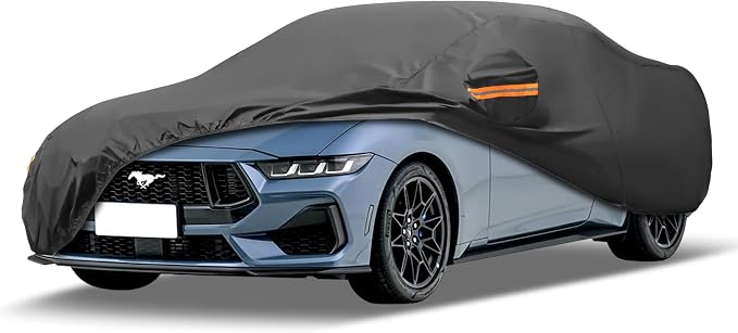MORNYRAY Compatible with Ford Mustang, Car Cover Outdoor Waterproof Sun Rain by MORNYRAY