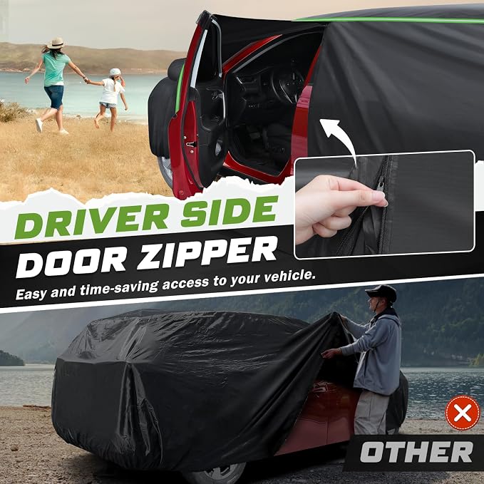 Mixsuper Liner Car Cover for Ford Explorer 1995-2026, 7 Layers Full Car Cover - Image 3