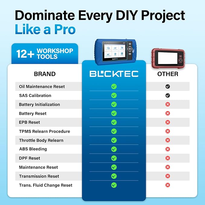 BLCKTEC 460T OBD2 Scanner Car Code Reader Engine ABS SRS Transmission - Image 3