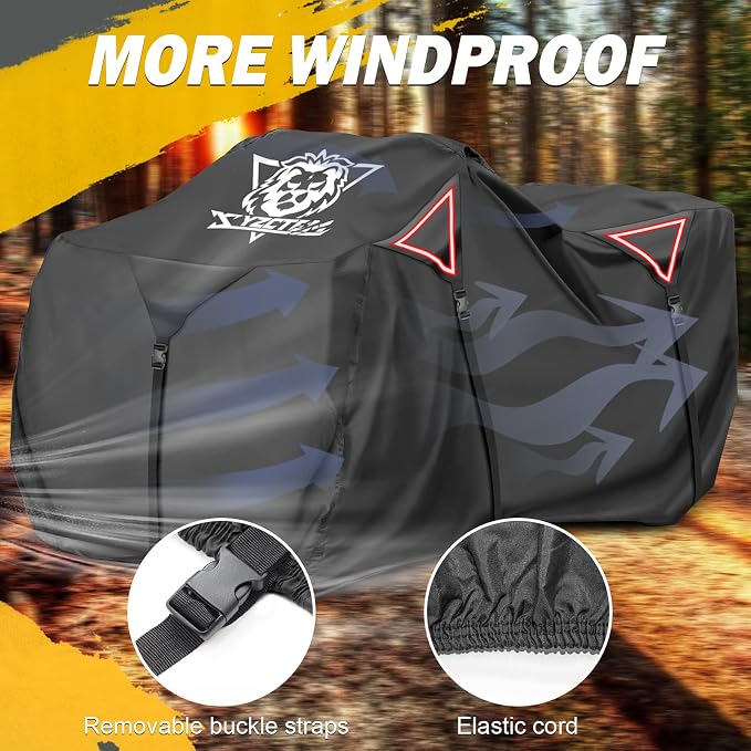 XYZCTEM Premium ATV Cover, Outdoor Protection Against Water, Wind. Quad Cover - Image 4