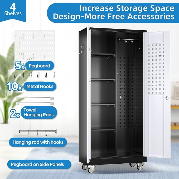 Broom Closet Storage Cabinet - Image 4