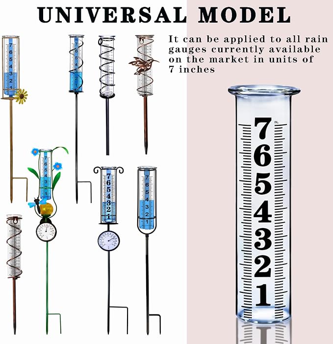 JMBay 7 Inch Plastic Rain Gauge Replacement Tube, Upgrade Freeze Proof Outdoor - Image 3
