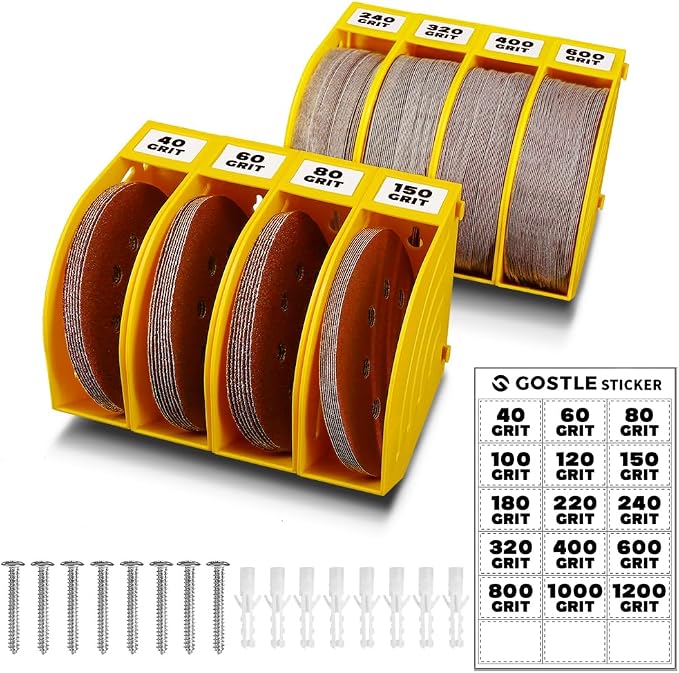 5 Inch Professional Sanding Discs Storage Bins by GOSTLE