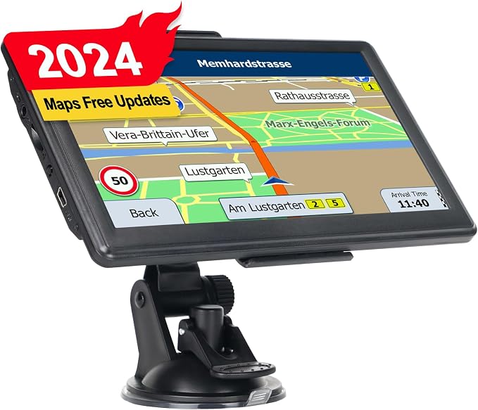 GPS Navigator for Car 7 Inch, GPS Truck Drivers Commercial 2025, Trucker GPS by LOVPOI