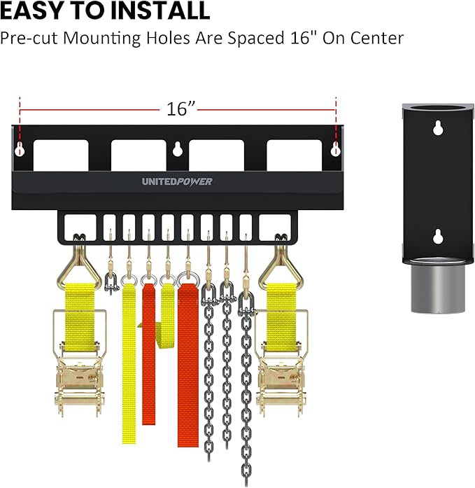 UNITEDPOWER 6 Quart Motor Oil Storage Rack, Bottle Shelf Mount Caddy - Image 5