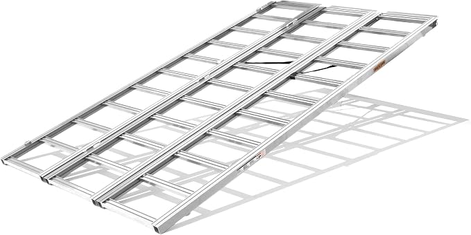 Rockland Tri-Fold Aluminum Loading Ramp, 1500 LBS Loading Capacity, Portable by Rockland
