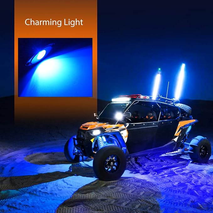 Nilight LED Rock Light 4PCS Underglow Wheel Well Pods Waterproof Exterior - Image 7