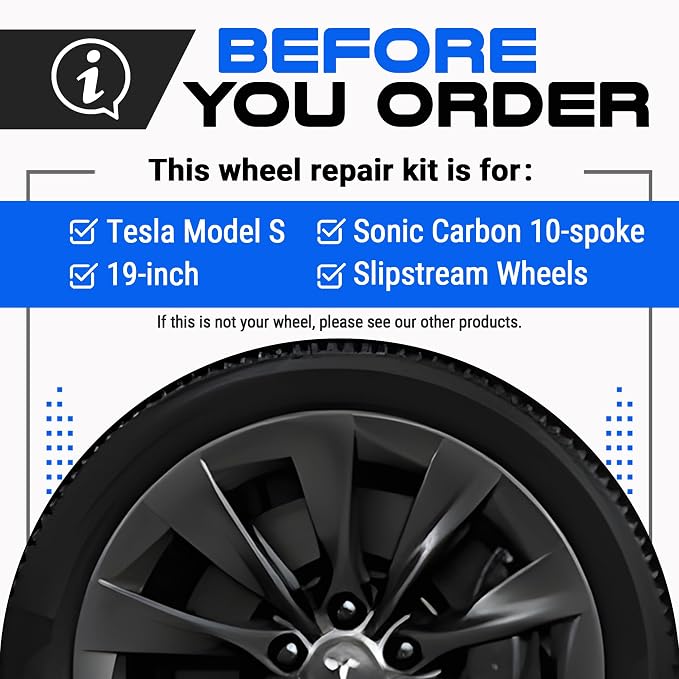 Premium Tesla Wheel Curb Rash Repair Kit - Image 2