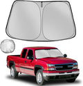 Windshield Sun Shade for 1999-2006 Che-vrolet/Chevy Silverado Foldable Sun by Fonowka