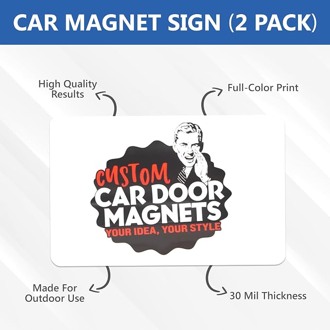 Custom Car Magnet Signs for Businesses 2 pk - Image 3