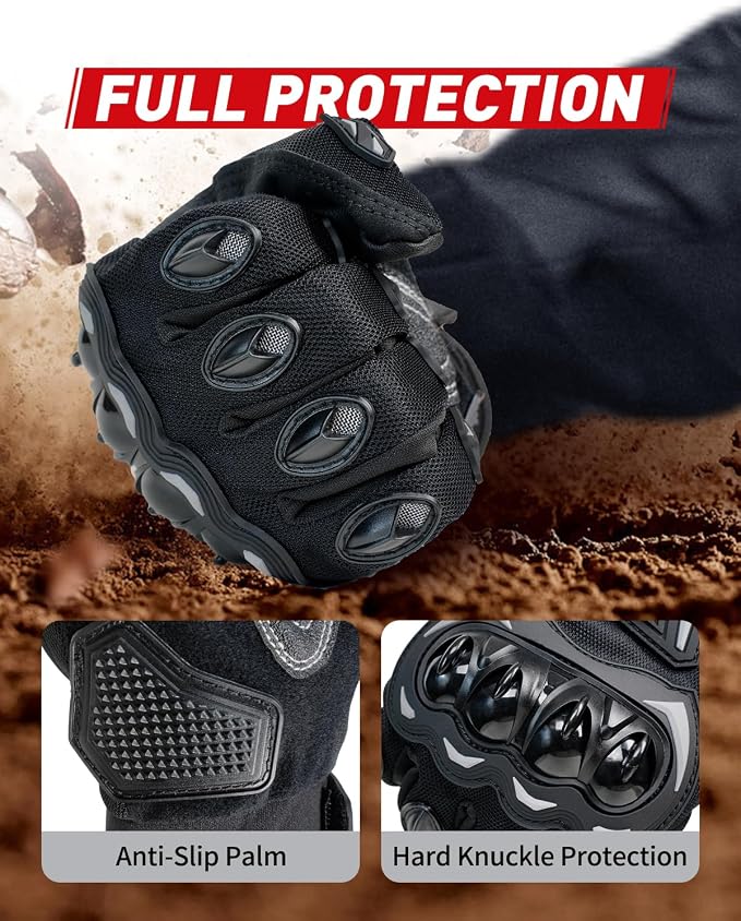 Motorcycle Gloves, Touchscreen Motorbike Gloves - Image 6