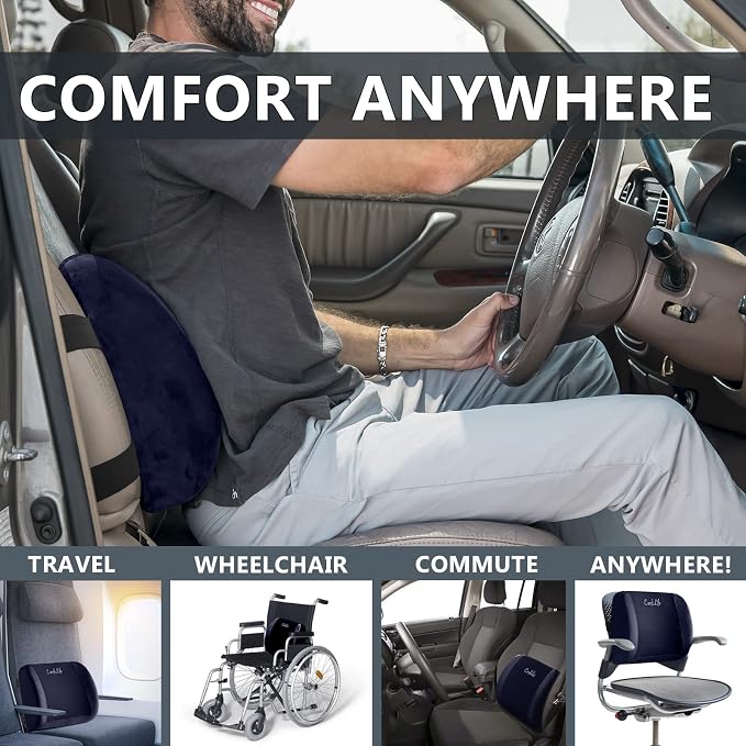 ComfiLife Lumbar Support Back Pillow Office Chair and Car Seat Cushion - Image 6