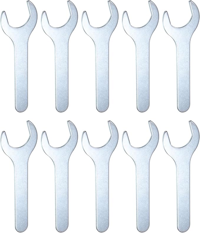 HARFINGTON 10pcs Small Wrench Open End Wrench 28x135x2.8mm Metric U-Shaped by HARFINGTON