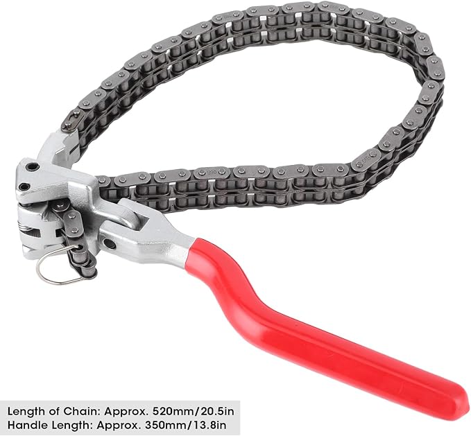 Oil Filter Wrench, Acouto Chain Wrench Spanner 13.8in Long Handle Adjustable - Image 4