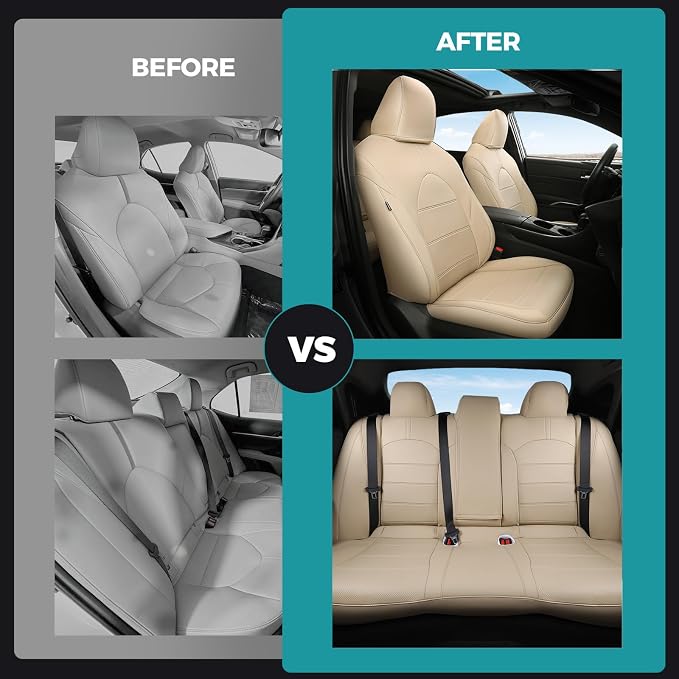 for Toyota Camry Seat Covers XLE XSE V6 2018 2019 2020 2021 2022 2023 2024 - Image 7