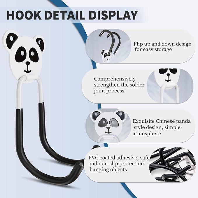 GPANDAG 8-Pack Heavy Duty Garage Hooks, Anti-Slip Coating Utility Hooks - Image 2