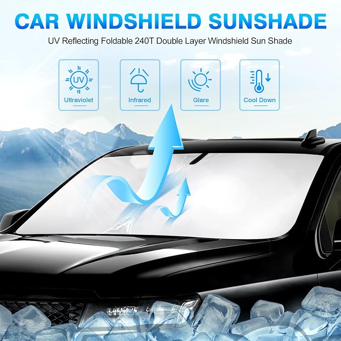 KUST Windshield Sun Shade for Mazda CX-50 2023 2025 2026 CX50 Accessories - Image 2