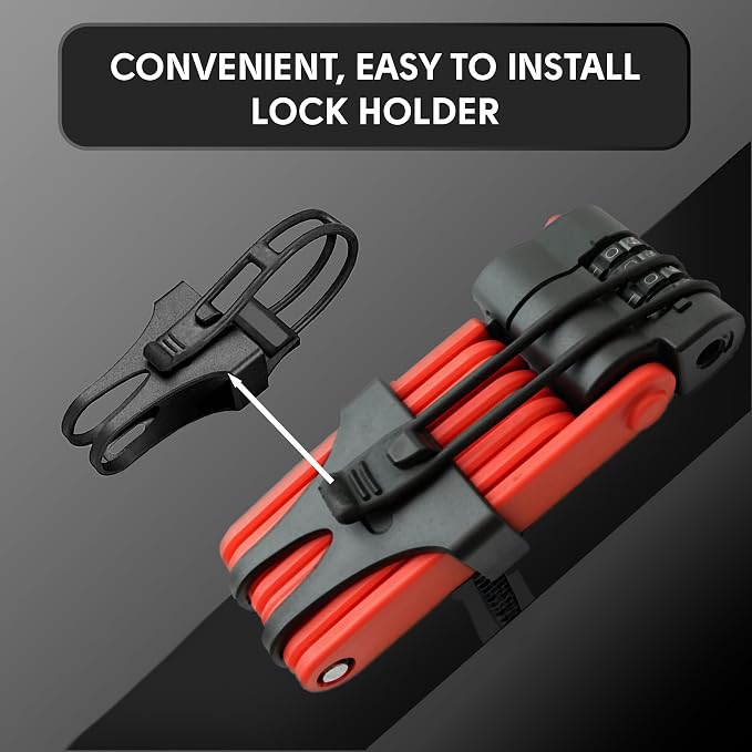 Foldable Combination Bike Lock | 4-Digit Anti-Theft, Heavy-Duty FortiCore™ - Image 4