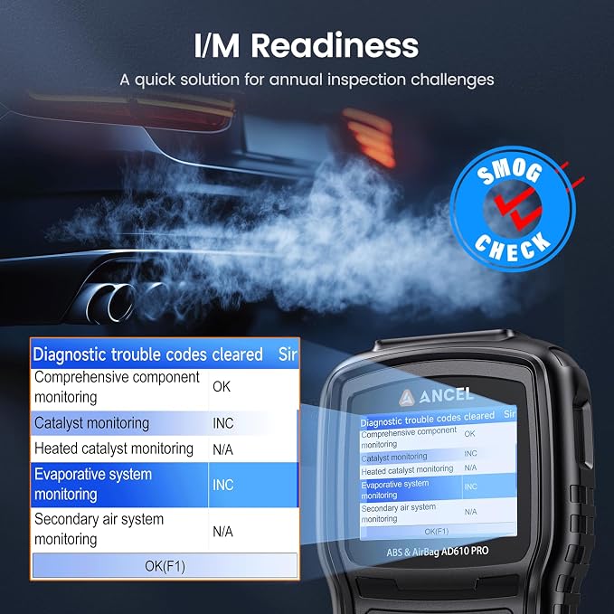ANCEL AD610 Pro ABS SRS OBD2 Scanner, ABS Bleeding, SAS Calibration, Oil Reset - Image 8