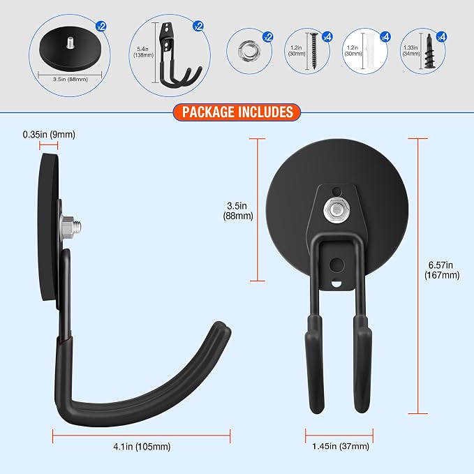 2 Pack Large Strong Magnetic Hooks - Image 3