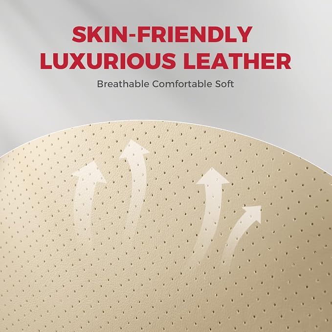FREESOO Car Seat Covers Full Set, Waterproof Automotive Seat Covers, Leather - Image 7