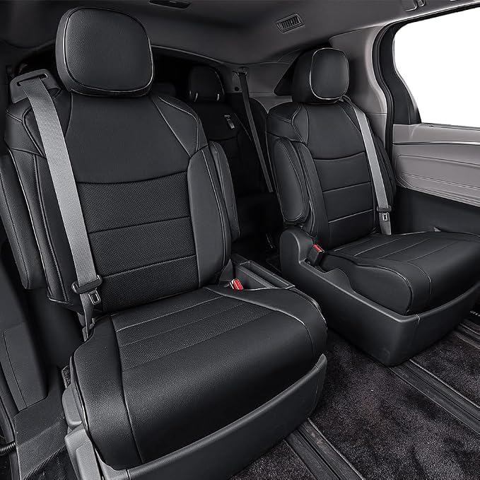 EKR Sienna Seat Covers for 2011-2020 Toyota Sienna L, 7 Seats, 2nd Row Captain - Image 4