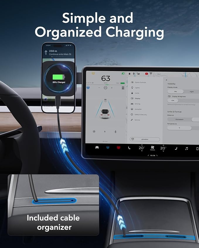 ESR for MagSafe Car Mount Charger, Foldable Dashboard Magnetic Wireless Car - Image 5
